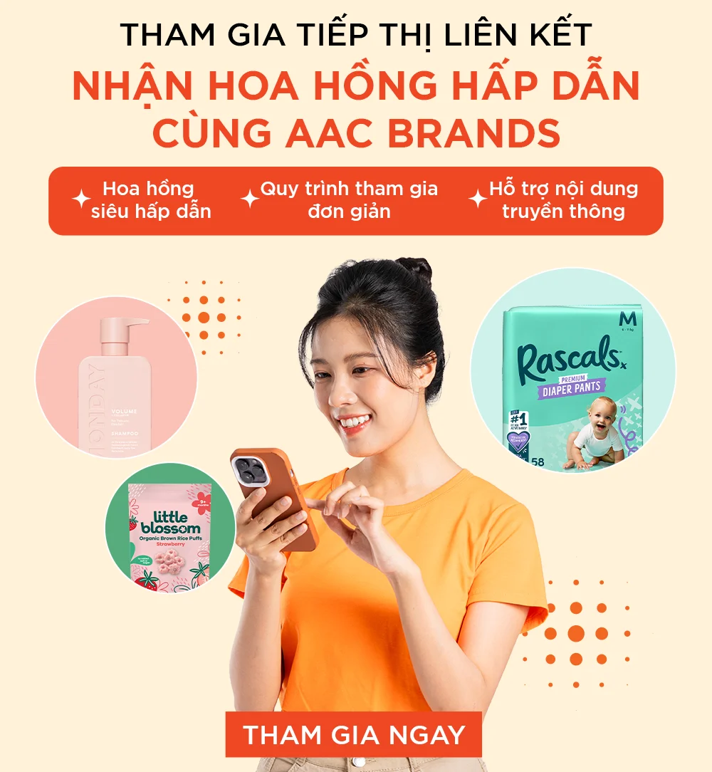 Tham gia tiếp thị liên kết, nhận hoa hồng hấp dẫn cùng AAC Brands